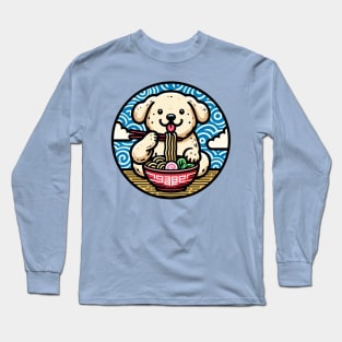 Ramen life poodle dog Long Sleeve T-Shirt